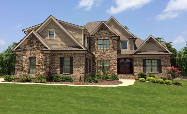 Stone-and-brick estate in Charlotte, NC
