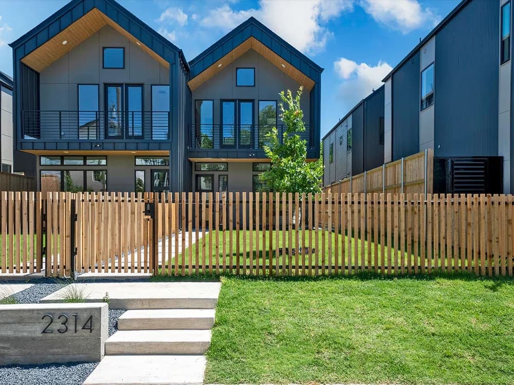 Modern duplex in Dallas, TX